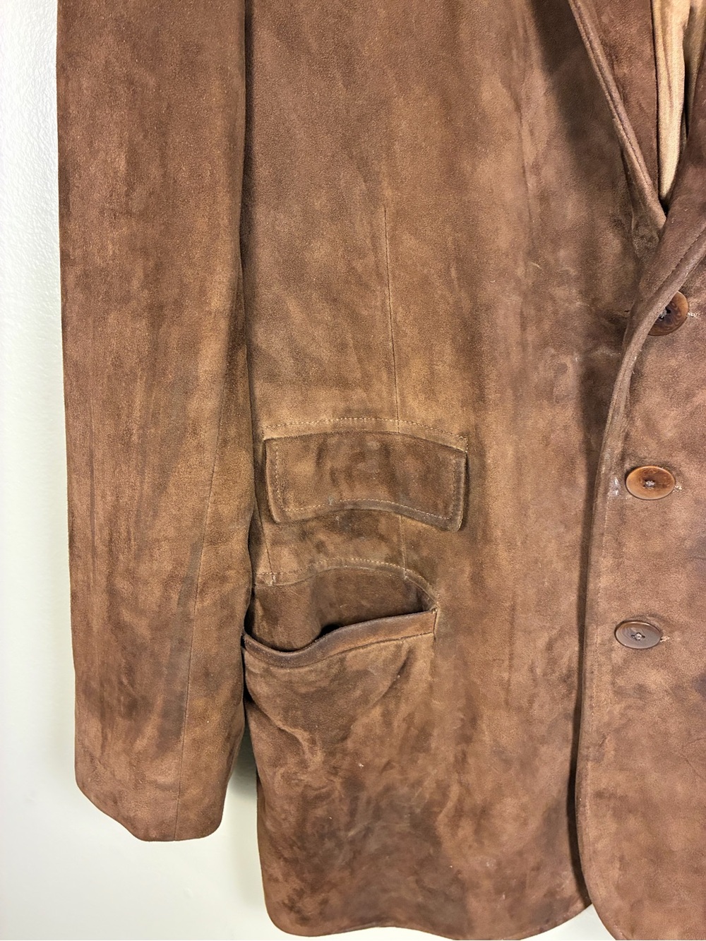 Ralph Lauren VTG Purple Label Collection 100% Suede Blazer Jacket - Picture 6 of 15